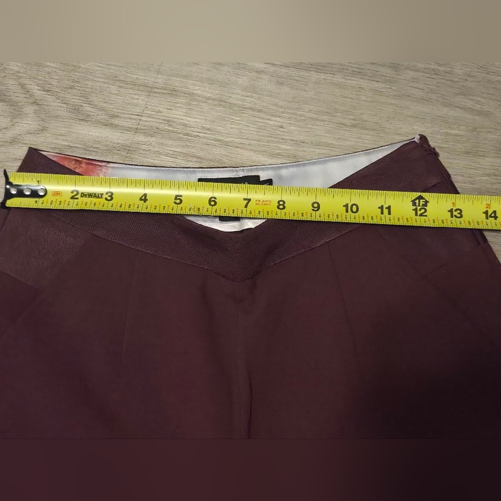 Ted Baker Red Flare Jeans High-Waisted Wide-Leg Size # 1 - Picture 4 of 7